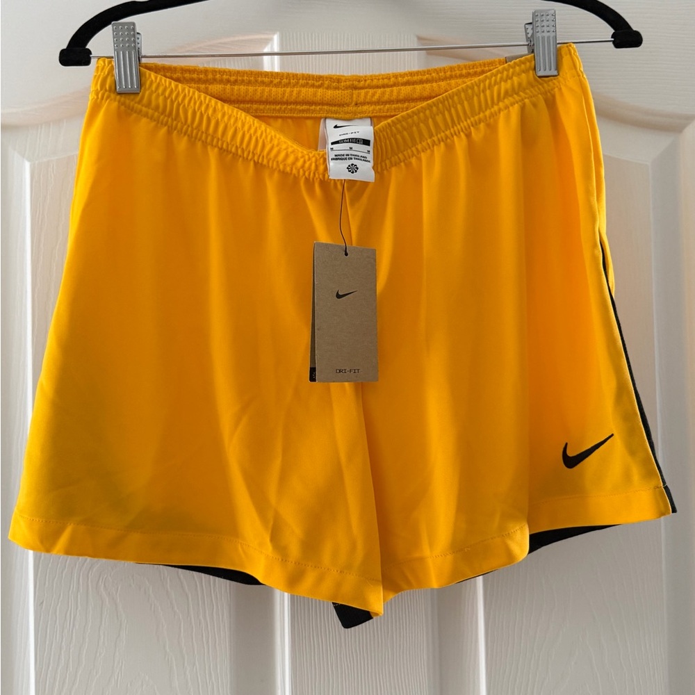 Nike Women's Bright Yellow Athletic Shorts